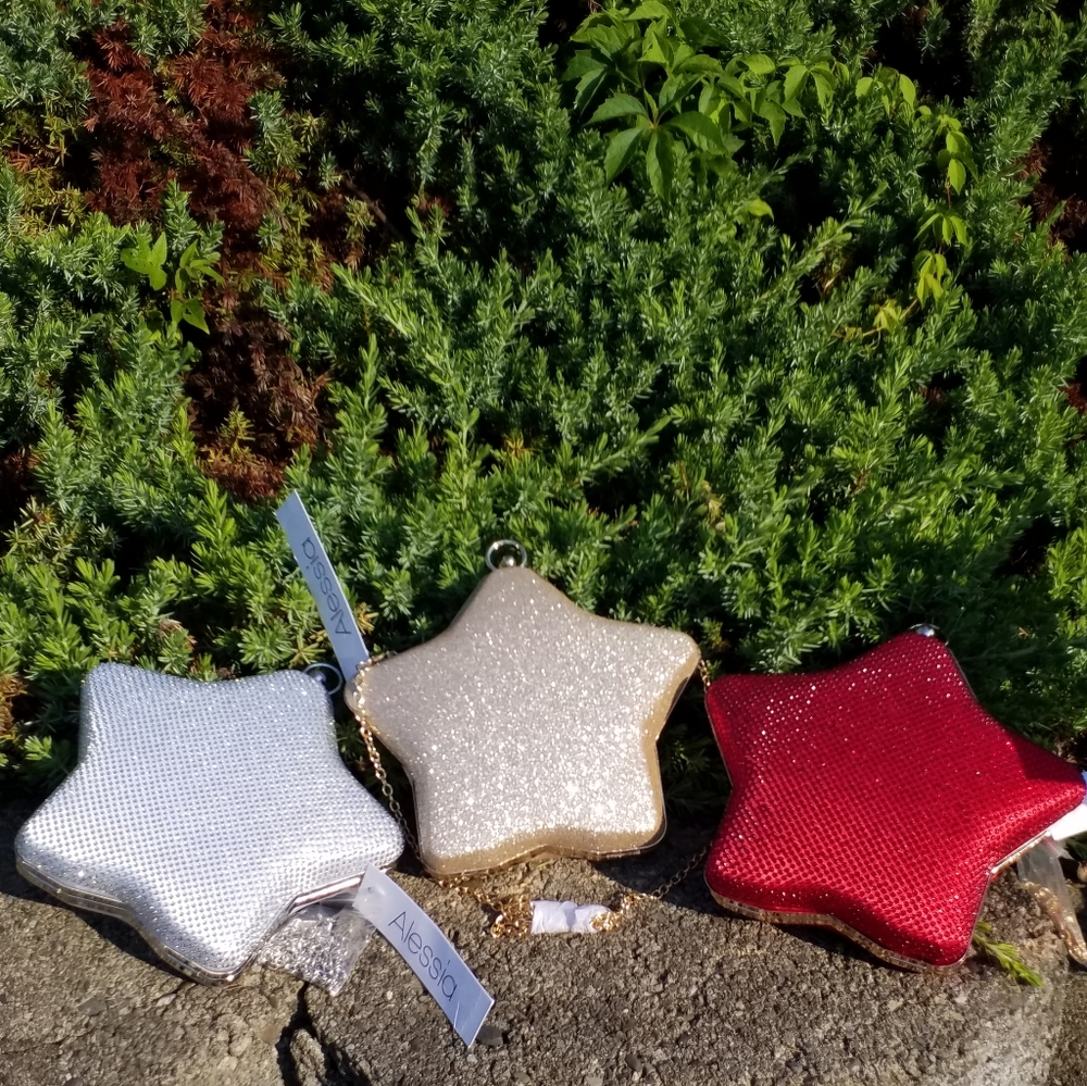 Alessia Designer Purse-Mix or Match. Star Crystal. PROM PARTY FORMAL EVENT